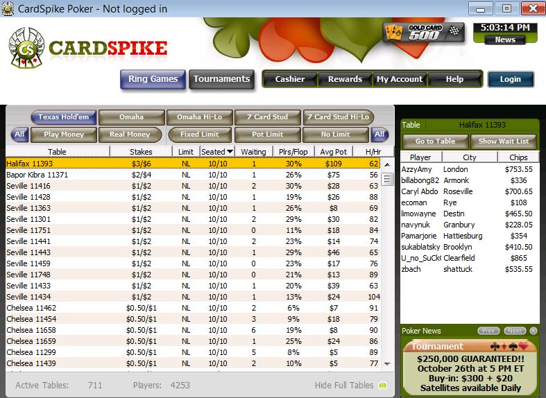 CardSpike Poker Bonus
